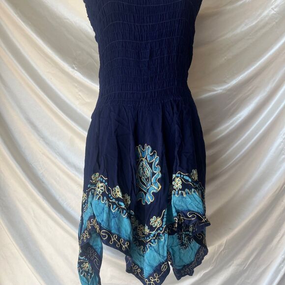 L.S.I Deadstock Fairy indie cottage halter flowy dress - Picture 4 of 7
